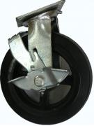 Колесо поворотное большегрузное обрезиненное с тормозом SCdb 63 (d 160 мм)
