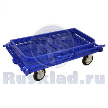 Тележка со складываемыми ручками и съемными бортами ТС РС 1 (500х800) без колес